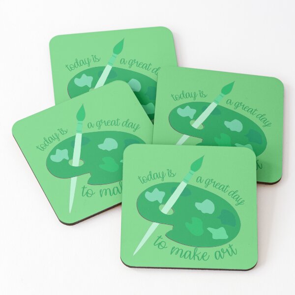 Item preview, Today Is A Great Day To Make Art Green designed and sold by everything4eva.