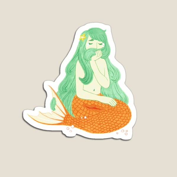 Mermaid who got hurt Magnet