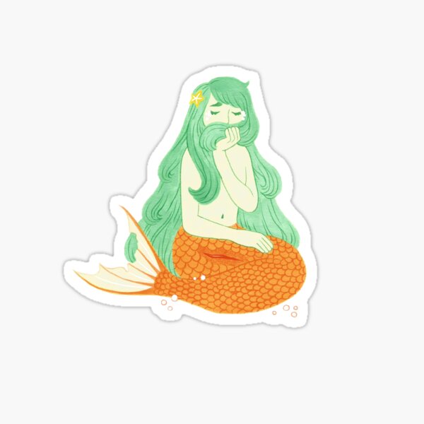 Mermaid who got hurt Sticker