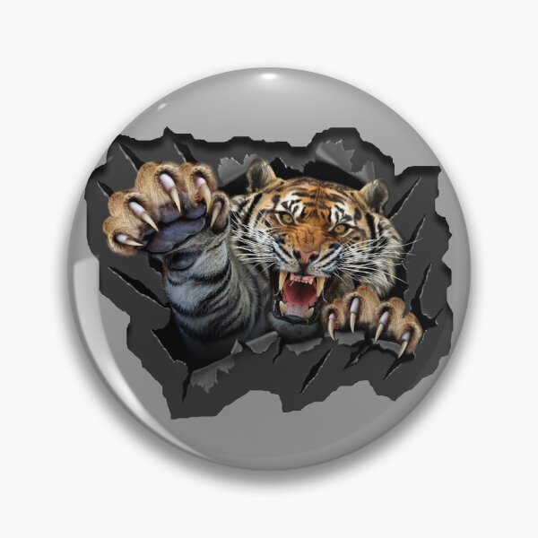 Item preview, Angry Tiger Attack designed and sold by hazaraart.