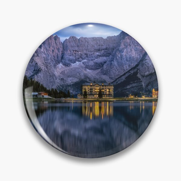 Item preview, Lake misurina and mount sorapis at Night designed and sold by aaronchoi.