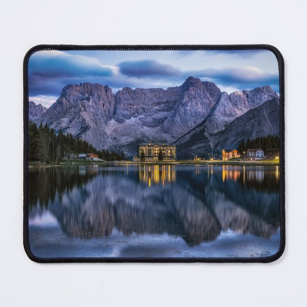 Item preview, Lake misurina and mount sorapis at Night designed and sold by aaronchoi.