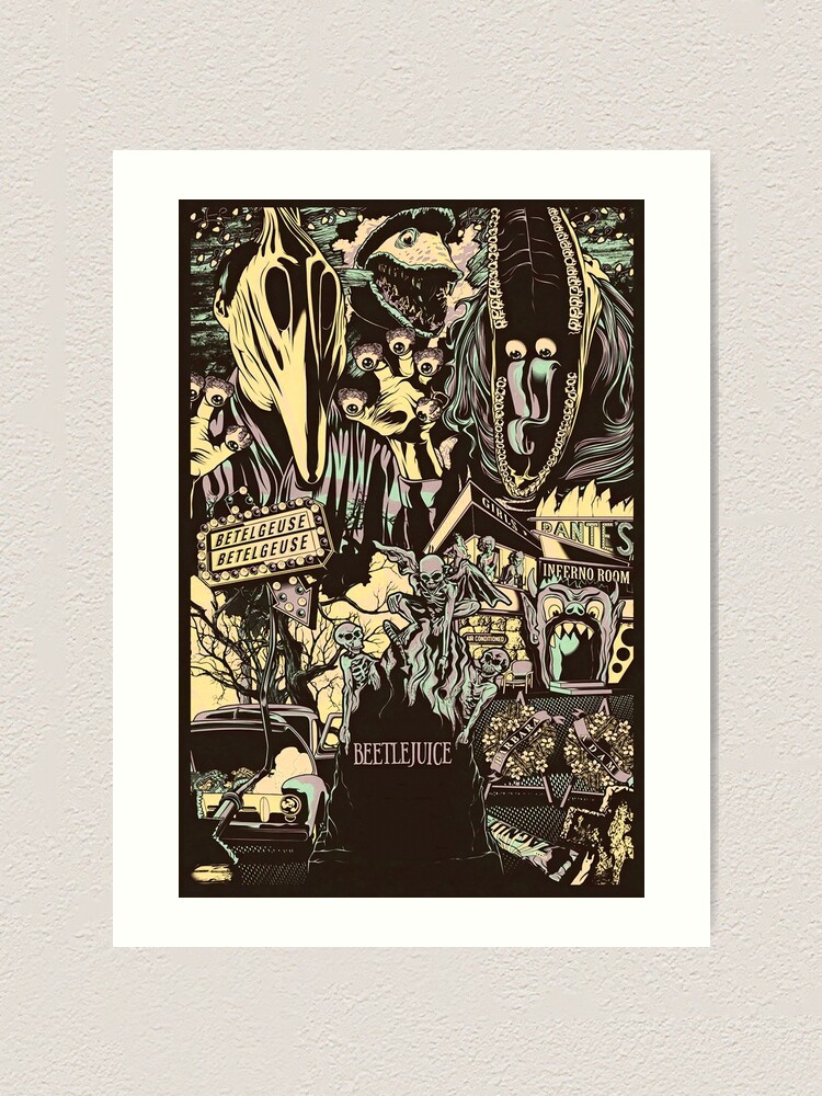 Beetlejuice Couple Barbara And Adam Maitland Art Print For Sale By