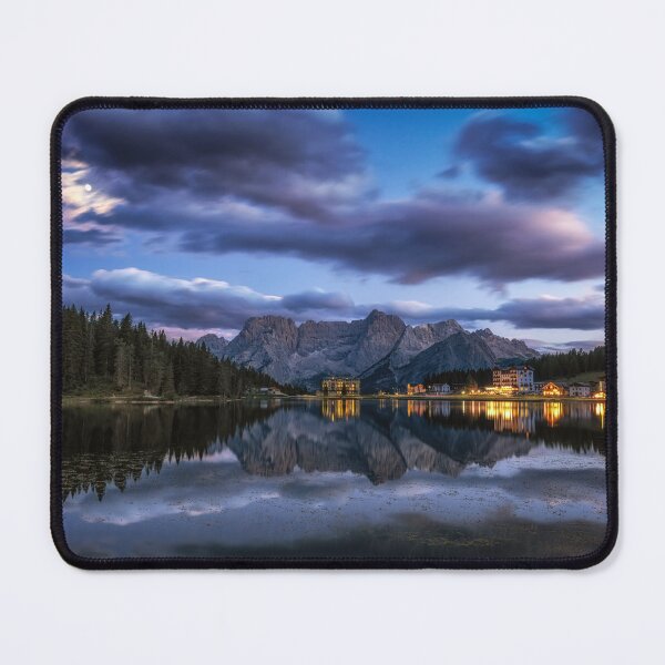 Item preview, Lake misurina and mount sorapis at Night designed and sold by aaronchoi.