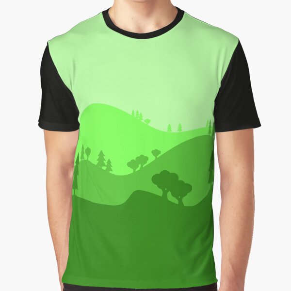 Landscape Blended Green 2 Graphic T-Shirt