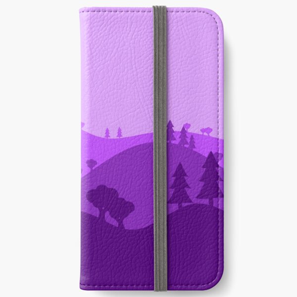 Landscape Blended Purple iPhone Wallet