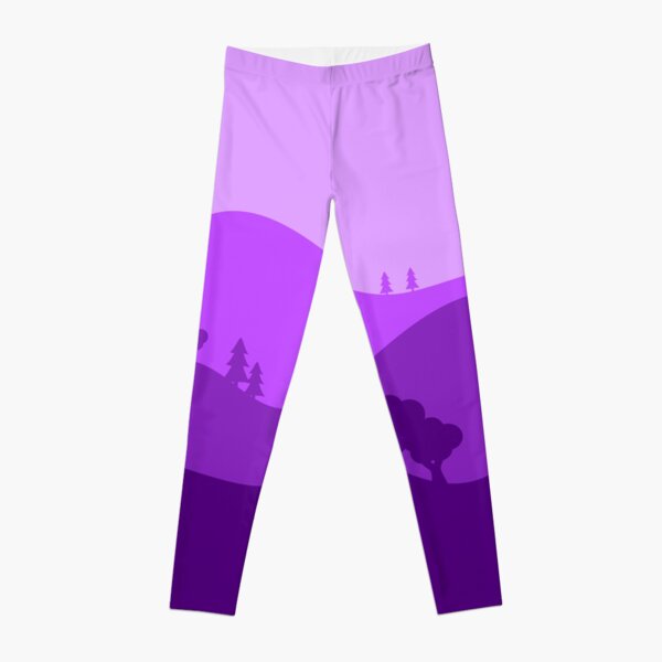 Landscape Blended Purple Leggings