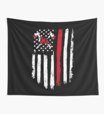 Feuerwehrmann Geschenk - Distressed American Flag Feuerwehrmann Wandbehang