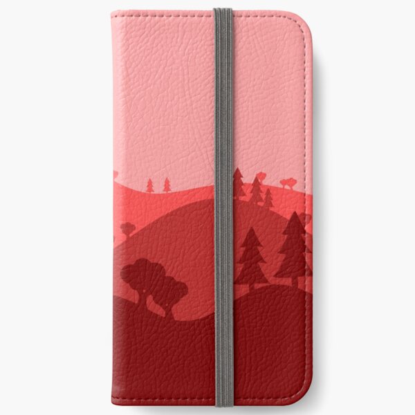 Landscape Blended Red iPhone Wallet