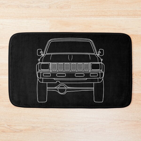 Artikelvorschau, Toyota Hilux 1982 bestes T-Shirt-Design mit weißen Linien entworfen und verkauft von EdimDesign.