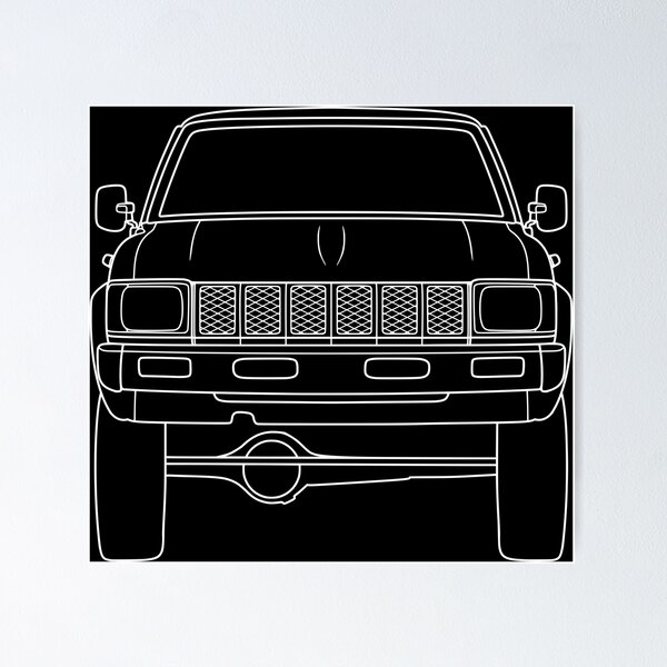 Item preview, Toyota Hilux 1982 best t-shirt design white lines designed and sold by EdimDesign.
