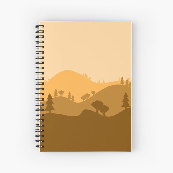 Landscape Blended Yellow Spiral Notebook