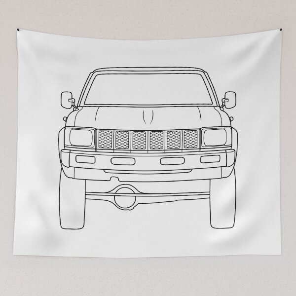 Item preview, Toyota Hilux 1982 best t-shirt design black lines designed and sold by EdimDesign.