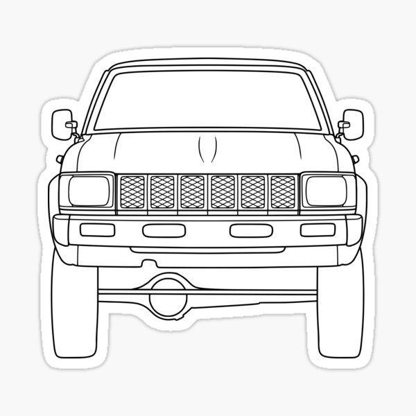 Item preview, Toyota Hilux 1982 best t-shirt design black lines designed and sold by EdimDesign.