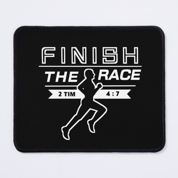 Item preview, Finish the Race Sporty Christian Runner Athlete Bible Verse 2 Timothy 4:7  designed and sold by Wear-Christ.