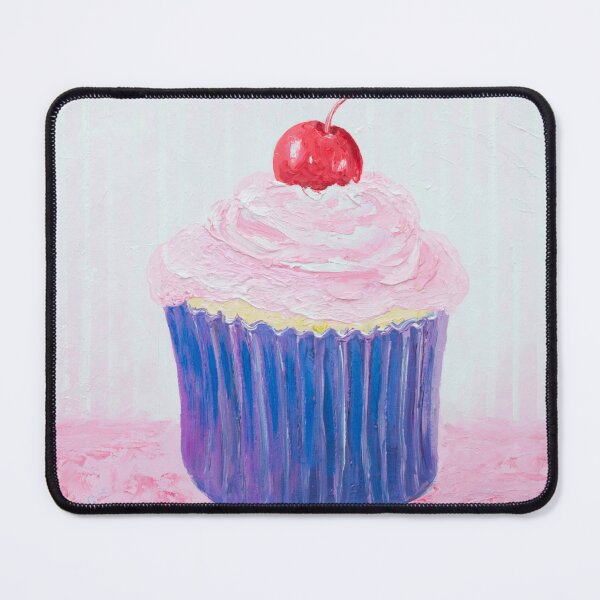 Item preview, Cupcake with strawberry frosting and a cherry designed and sold by MatsonArtDesign.
