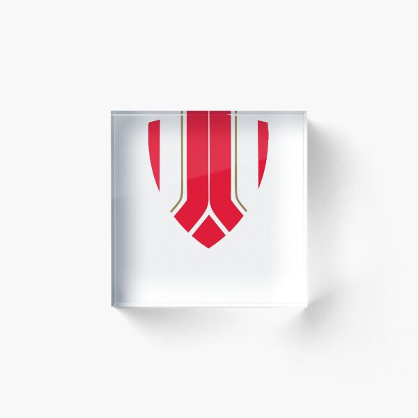 Gunner Shield Club Colours Acrylic Block