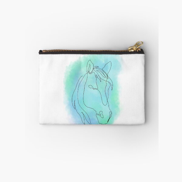 Item preview, Aqua Horse Line Art designed and sold by Ghost King Hollow.