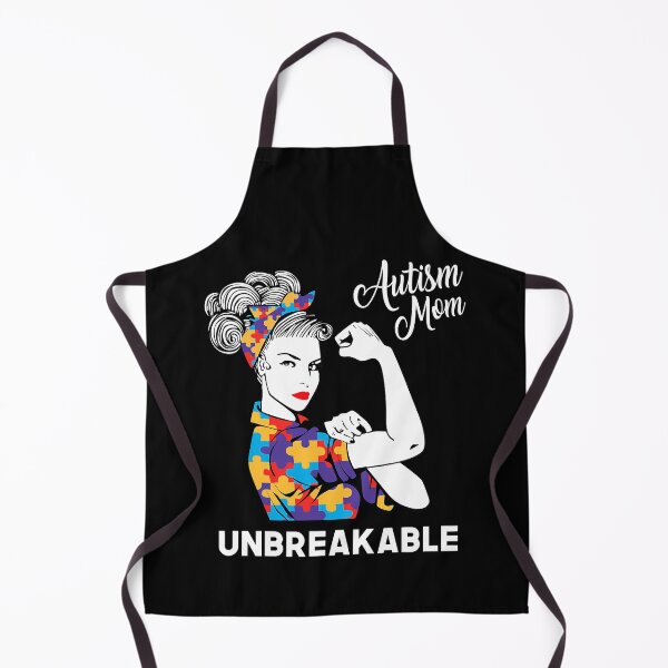 Item preview, Unbreakable Autism Mom Messy Bun Autism Awareness Day designed and sold by HaaChris-Artis.