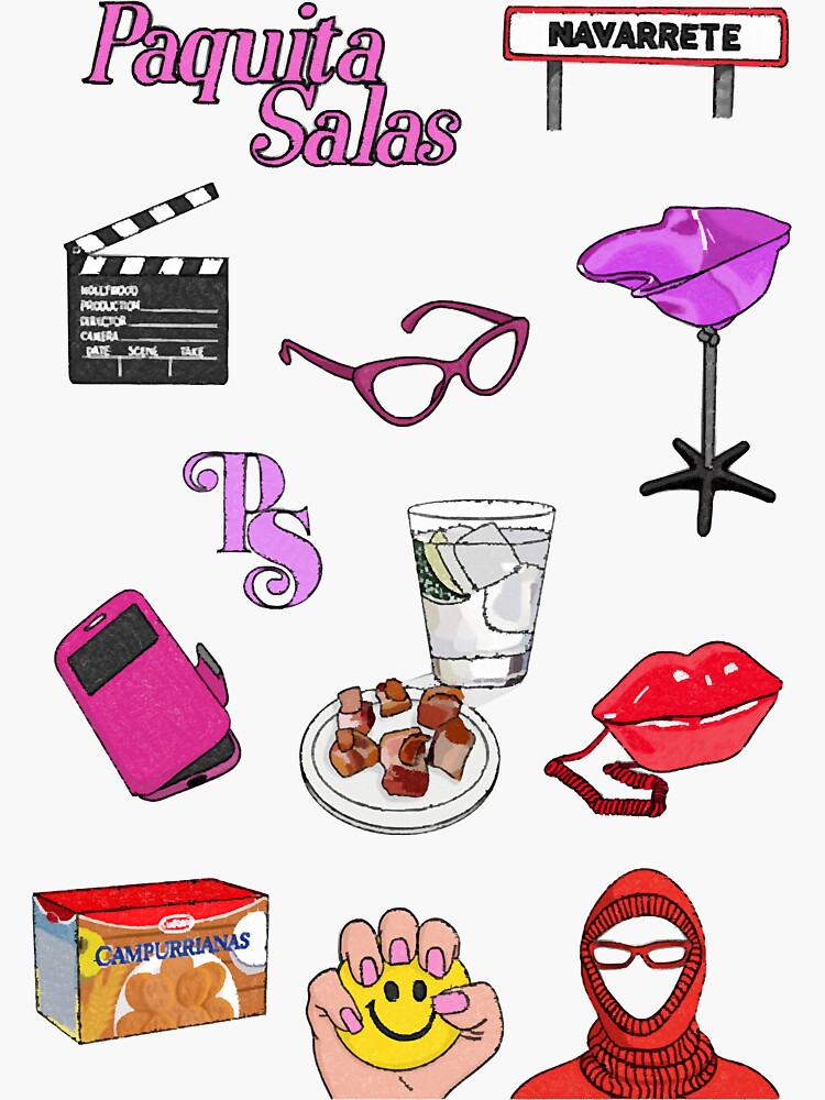 "Paquita Salas Stuff" Sticker for Sale by RosaCurrey Redbubble