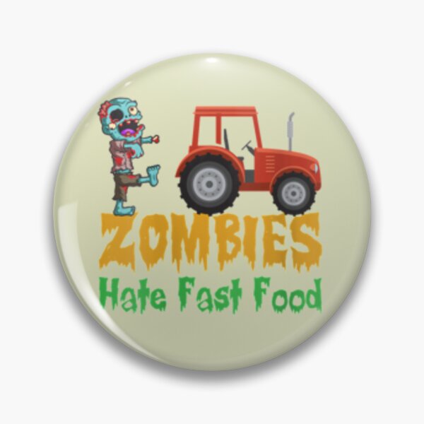 Item preview, Womens Zombies Hate Fast Food Funny Halloween Farmers VNeck   designed and sold by JerzyAnders.