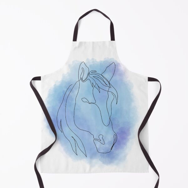 Item preview, Blue Horse Line Art designed and sold by Ghost King Hollow.