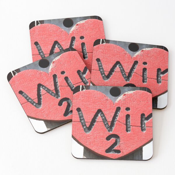 Item preview, Red heart with inscription Wir 2, Germany designed and sold by Torsten  Krüger.