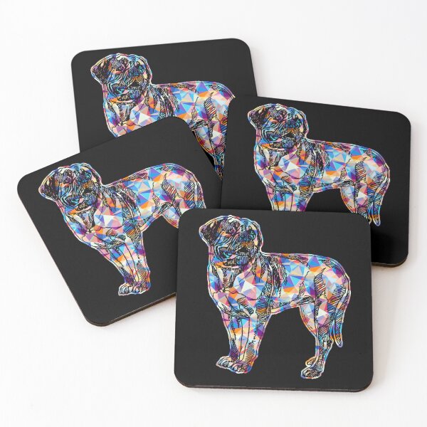 Item preview, Cool And Awesome Dogue De Bordeaux Geometric designed and sold by UnknownArtistt.
