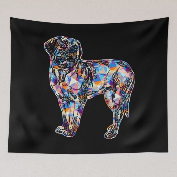Item preview, Cool And Awesome Dogue De Bordeaux Geometric designed and sold by UnknownArtistt.