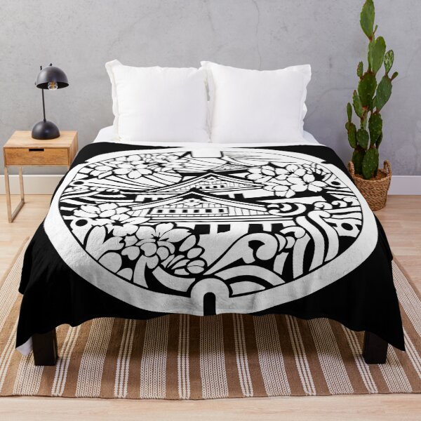 Item preview, Osaka Castle Drain Cover - Japan - white designed and sold by NuthatchDesigns.