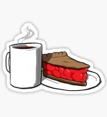 Damn Good Coffee and a Cherry Pie Sticker