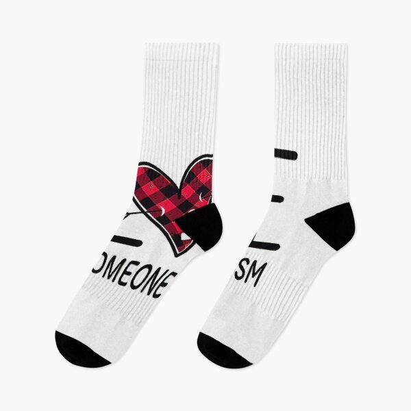 Item preview, Valentine I Love Someone With Autism Awareness Plaid Red designed and sold by HaaChris-Artis.