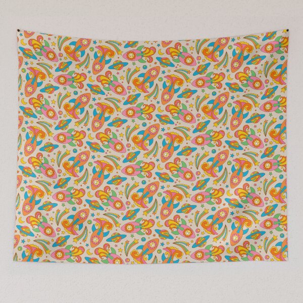 Item preview, Wonderful Cosmic Adventure - Beige Background designed and sold by miavaldez.