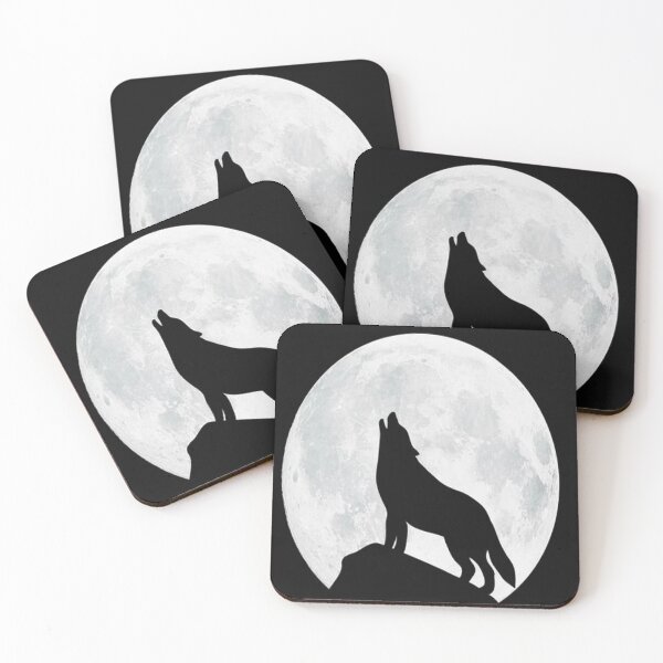 Item preview, Wolf and moon designed and sold by DragonRojoUrban.