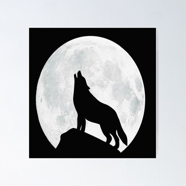 Item preview, Wolf and moon designed and sold by DragonRojoUrban.
