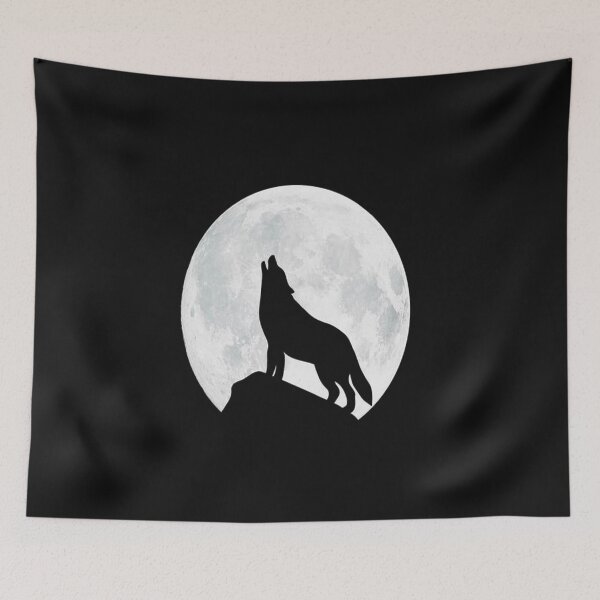 Item preview, Wolf and moon designed and sold by DragonRojoUrban.