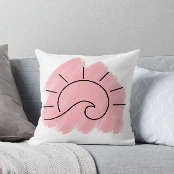 Item preview, Sunset Wave - Pink/Red Watercolour designed and sold by KyjdArts.