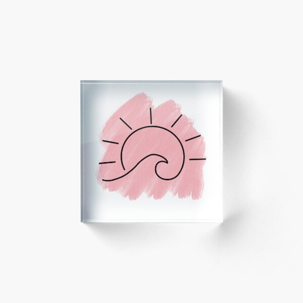 Item preview, Sunset Wave - Pink/Red Watercolour designed and sold by KyjdArts.