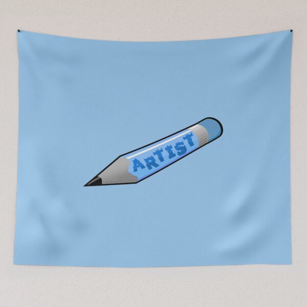 Item preview, The Pencil Is An Artists Weapon Of Choice BLUE designed and sold by everything4eva.