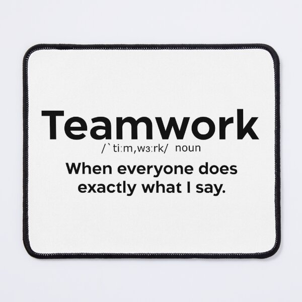 Item preview, Teamwork quote black designed and sold by EdimQuotes.