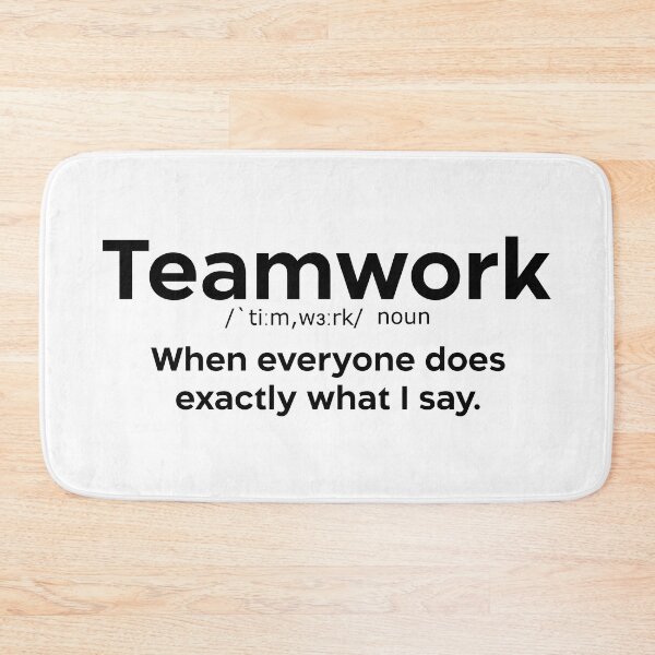 Item preview, Teamwork quote black designed and sold by EdimQuotes.