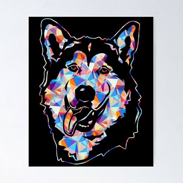 Item preview, Cool And Awesome Alaskan Malamute Geometric designed and sold by UnknownArtistt.