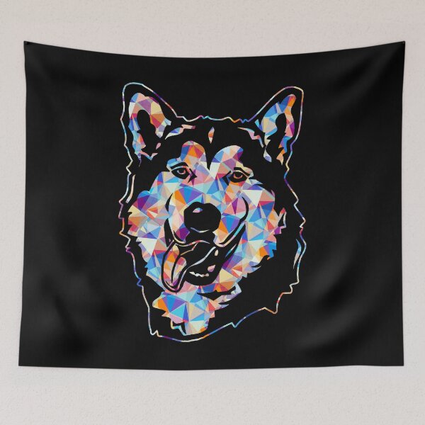 Item preview, Cool And Awesome Alaskan Malamute Geometric designed and sold by UnknownArtistt.