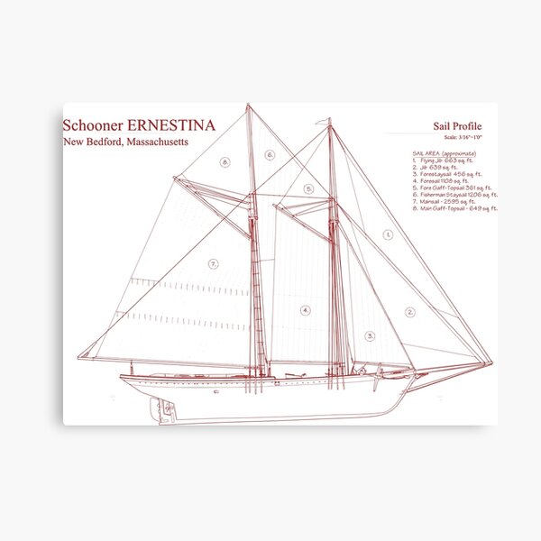 Item preview, Schooner 1894 designed and sold by Yeaha.