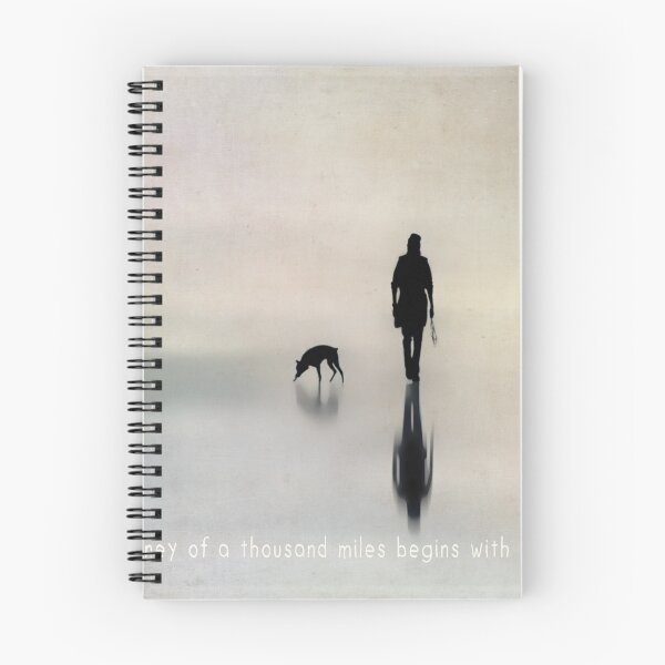 Item preview, A silhouette of a man walking his dog  designed and sold by Ingrid Beddoes Photography.