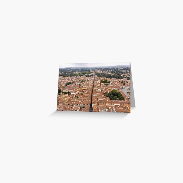 The Narrow Streets of Florence - Italy Greeting Card