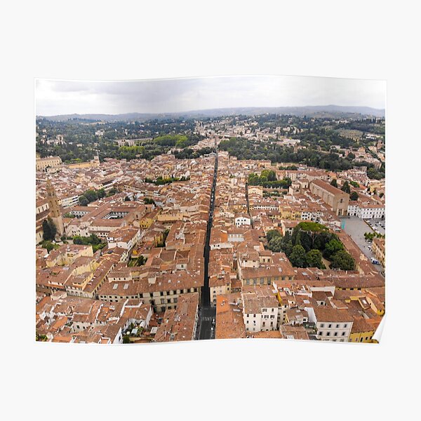 The Narrow Streets of Florence - Italy Poster