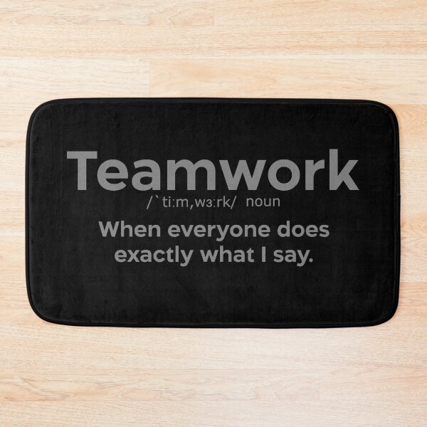 Item preview, Teamwork quote grey designed and sold by EdimQuotes.
