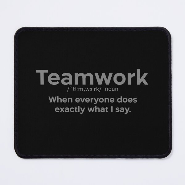 Item preview, Teamwork quote grey designed and sold by EdimQuotes.