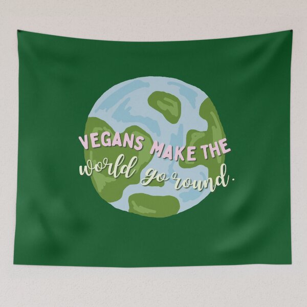 Item preview, Vegans Make the World Go Round designed and sold by Thatgirlemu.